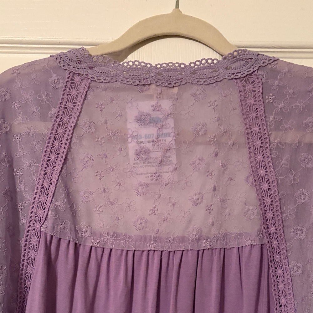 POL Lavender Lace Cardigan - Picture 8 of 8